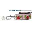 Load image into Gallery viewer, Dog Leash - Rose Trio/Leaves Pink
