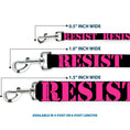 Load image into Gallery viewer, Dog Leash - RESIST Stencil Black/Pink
