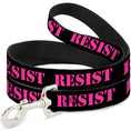 Load image into Gallery viewer, Dog Leash - RESIST Stencil Black/Pink
