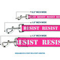 Load image into Gallery viewer, Dog Leash - RESIST Stencil Pink/White
