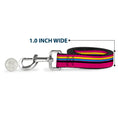 Load image into Gallery viewer, Dog Leash - Racing Stripes Pink/Yellow/Blue/Black

