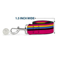 Load image into Gallery viewer, Dog Leash - Racing Stripes Pink/Yellow/Blue/Black
