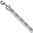 Load image into Gallery viewer, Dog Leash - Rainbows & Stars Light Blue/Yellow/Rainbow
