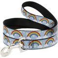 Load image into Gallery viewer, Dog Leash - Rainbows & Stars Light Blue/Yellow/Rainbow
