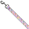 Load image into Gallery viewer, Dog Leash - Skull & Fleur-de-Lis White/Multi Color
