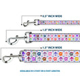 Load image into Gallery viewer, Dog Leash - Skull & Fleur-de-Lis White/Multi Color
