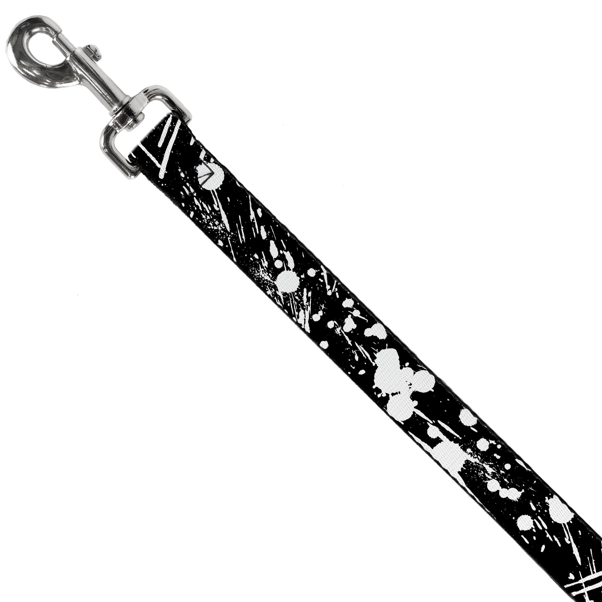 Dog Leash - Splatter Black/White