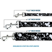 Dog Leash - Splatter Black/White