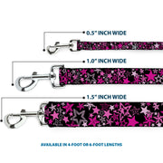 Dog Leash - Stargazer Black/Pink