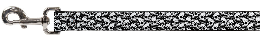 Dog Leash - Skull Yard Black/White