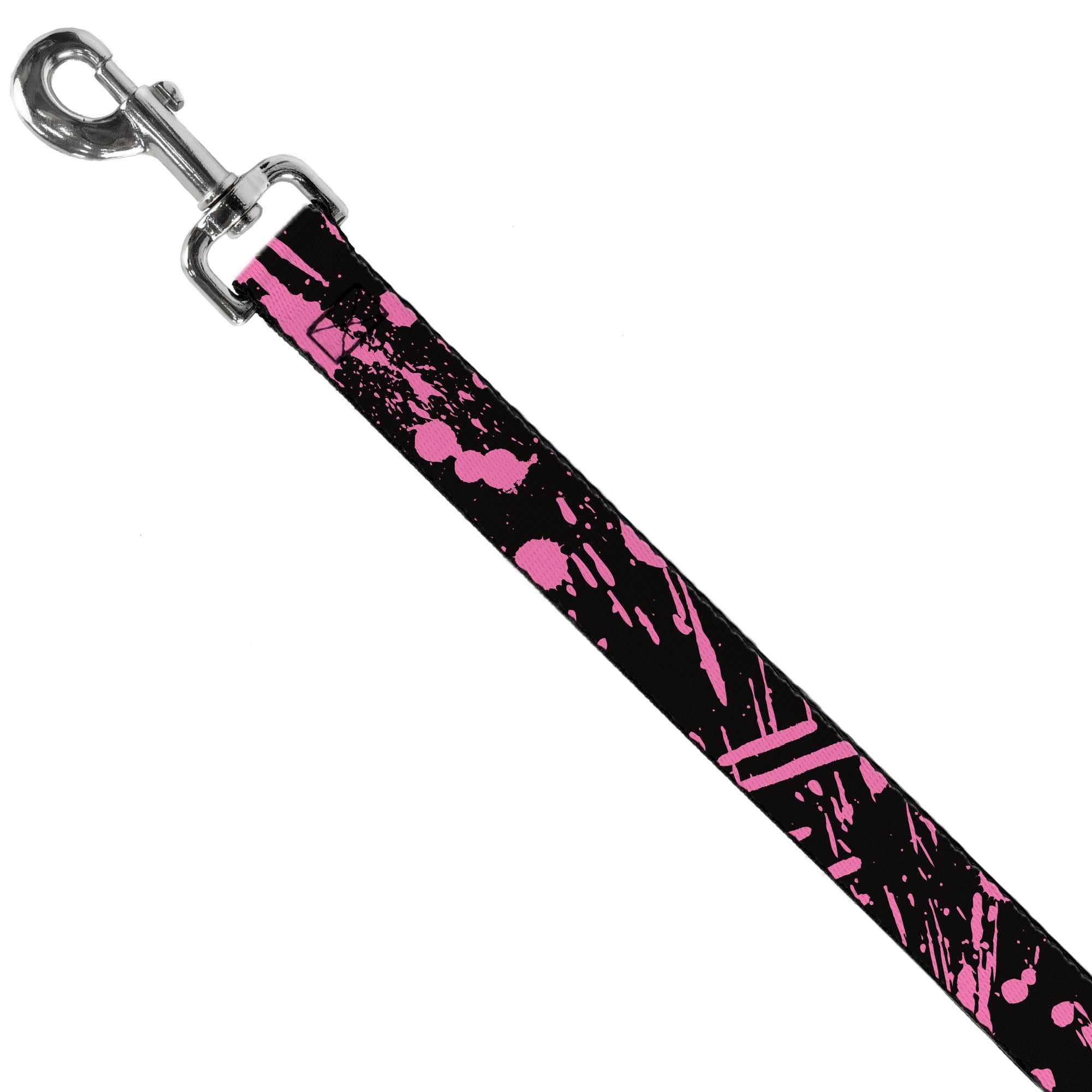 Dog Leash - Splatter Black/Pink