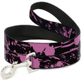 Load image into Gallery viewer, Dog Leash - Splatter Black/Pink
