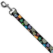 Dog Leash - Stars-In Hearts-In Stars Black/Multi