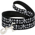 Load image into Gallery viewer, Dog Leash - Skulls & Stars Black/White
