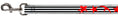 Load image into Gallery viewer, Dog Leash - Stripes & Stars Black/White/Red
