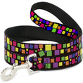 Load image into Gallery viewer, Dog Leash - Squares Black/Multi Color
