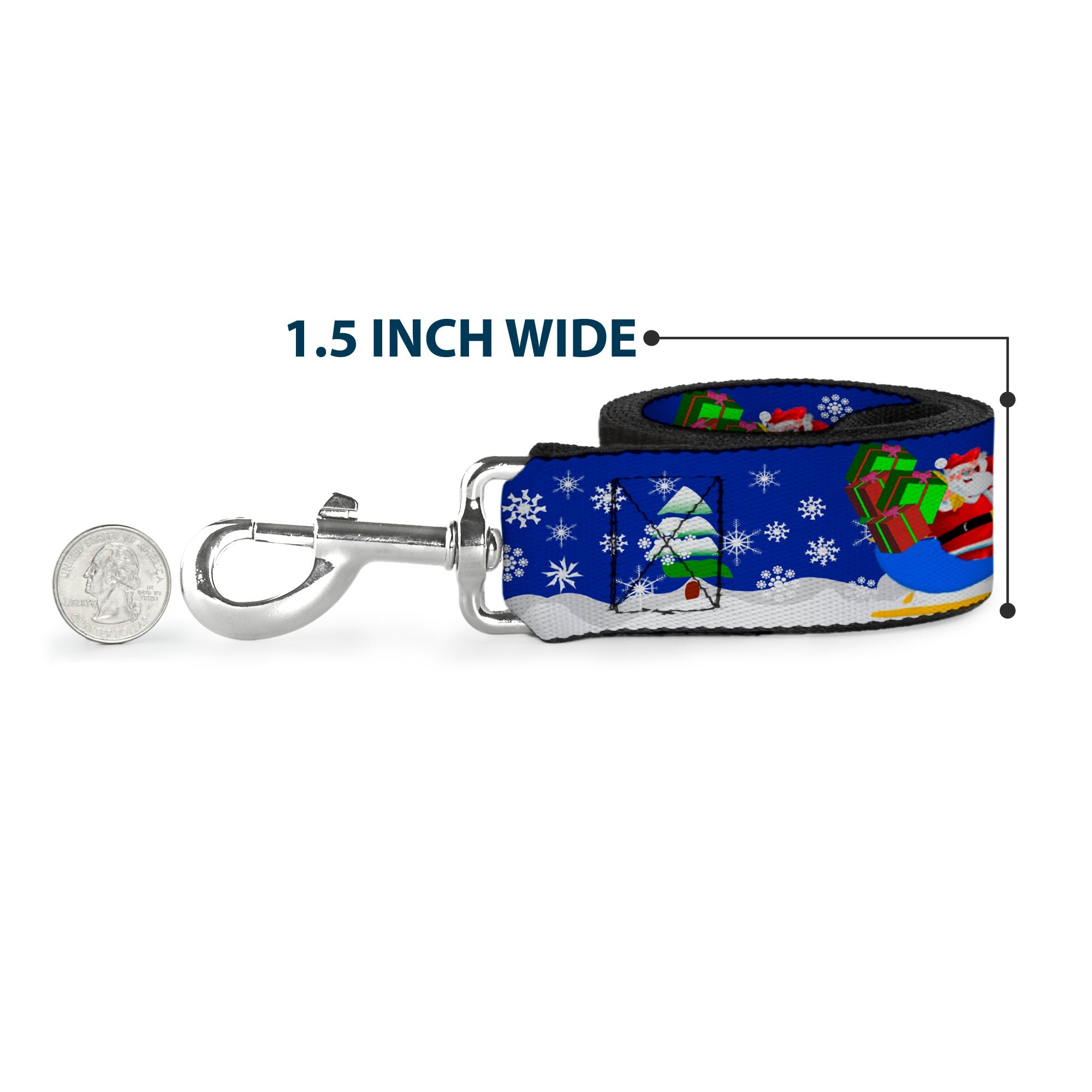 Dog Leash - Santa & Reindeers