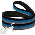 Load image into Gallery viewer, Dog Leash - Stripes Black/Turquoise/Gray
