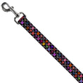 Load image into Gallery viewer, Dog Leash - Skull & Fleur-de-Lis Black/Multi Color
