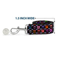 Load image into Gallery viewer, Dog Leash - Skull & Fleur-de-Lis Black/Multi Color
