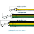 Load image into Gallery viewer, Dog Leash - Stripes Black/Yellow/Green
