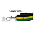 Load image into Gallery viewer, Dog Leash - Stripes Black/Yellow/Green
