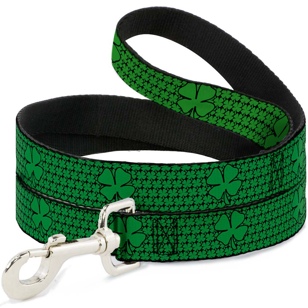 Dog Leash - St. Pat's Clovers/Green