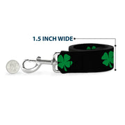 Dog Leash - St. Pat's Black/Green