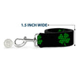 Load image into Gallery viewer, Dog Leash - St. Pat's Black/Clovers
