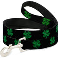 Load image into Gallery viewer, Dog Leash - St. Pat's Black/Clovers
