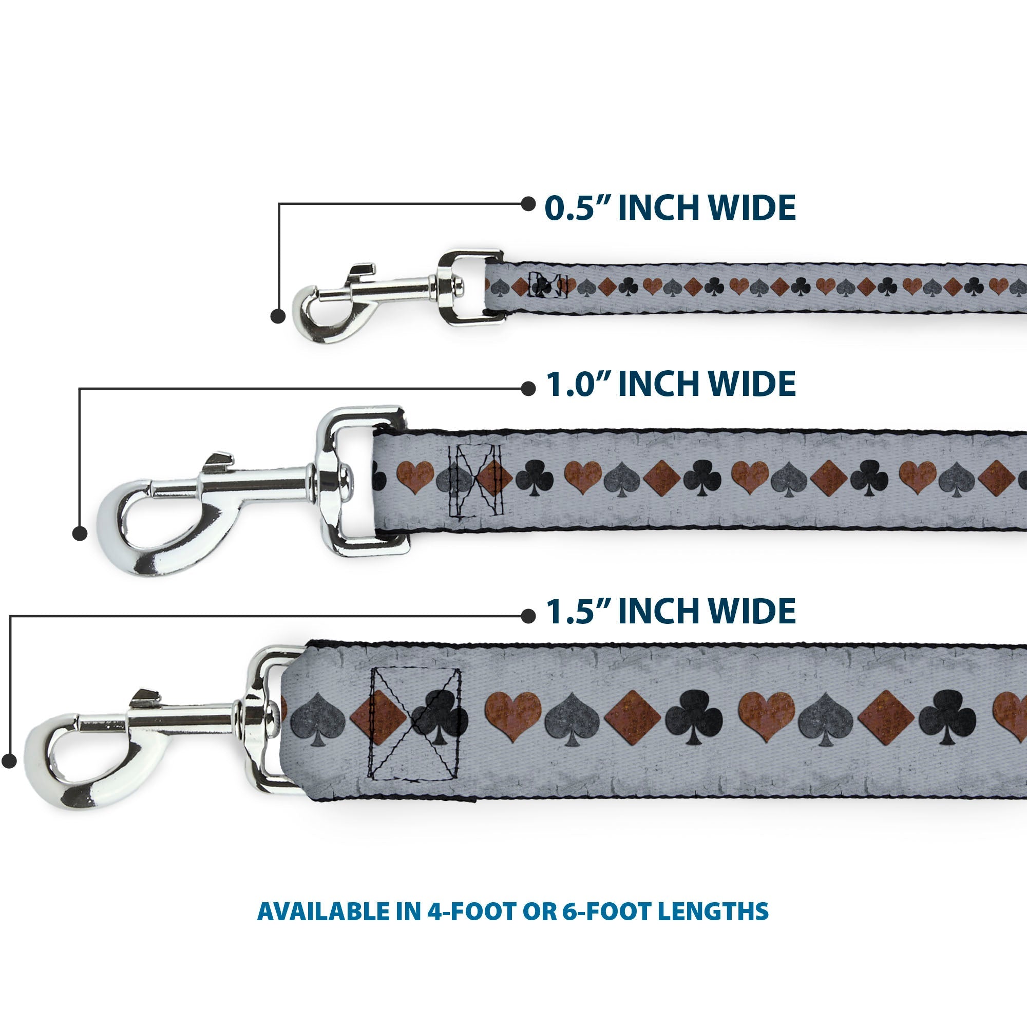 Dog Leash - Suits Gray Stone
