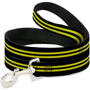 Dog Leash - Stripe Black/Yellow