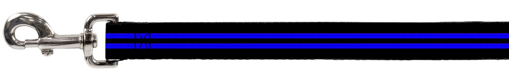 Dog Leash - Stripe Black/Blue