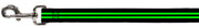 Dog Leash - Stripe Black/Green