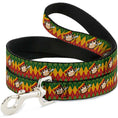 Load image into Gallery viewer, Dog Leash - Smoking Monkey Repeat Argyle Rasta
