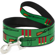 Buckle-Down Dog Leash - Shotgun & Shells Green