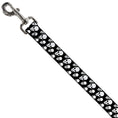 Load image into Gallery viewer, Dog Leash - Tilted Skulls Black/White
