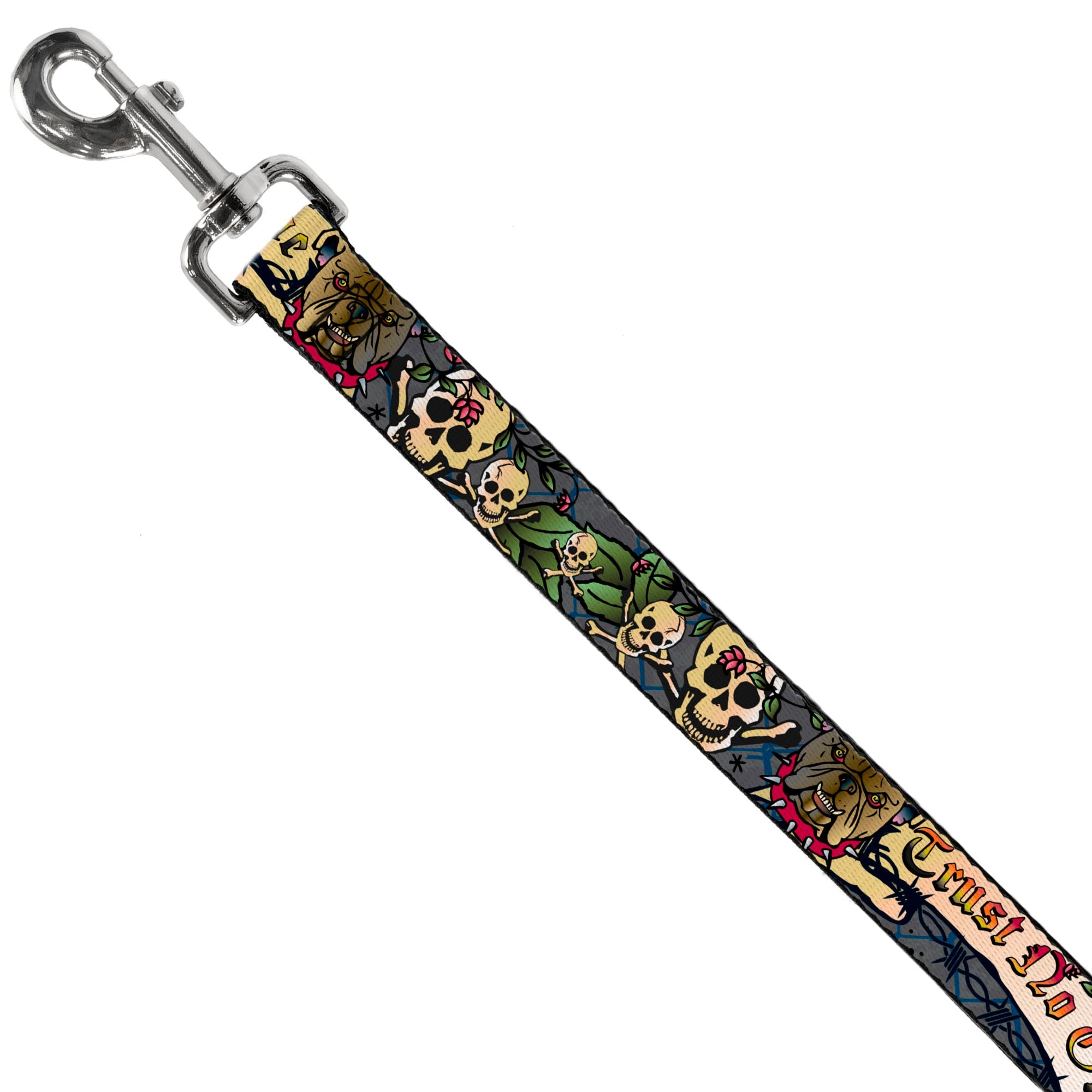 Dog Leash - Trust No One Gray