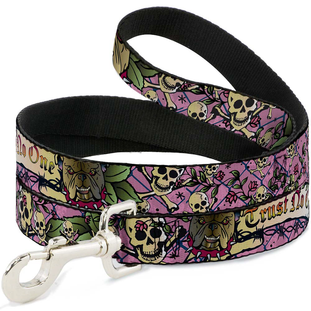 Dog Leash - Trust No One Pink