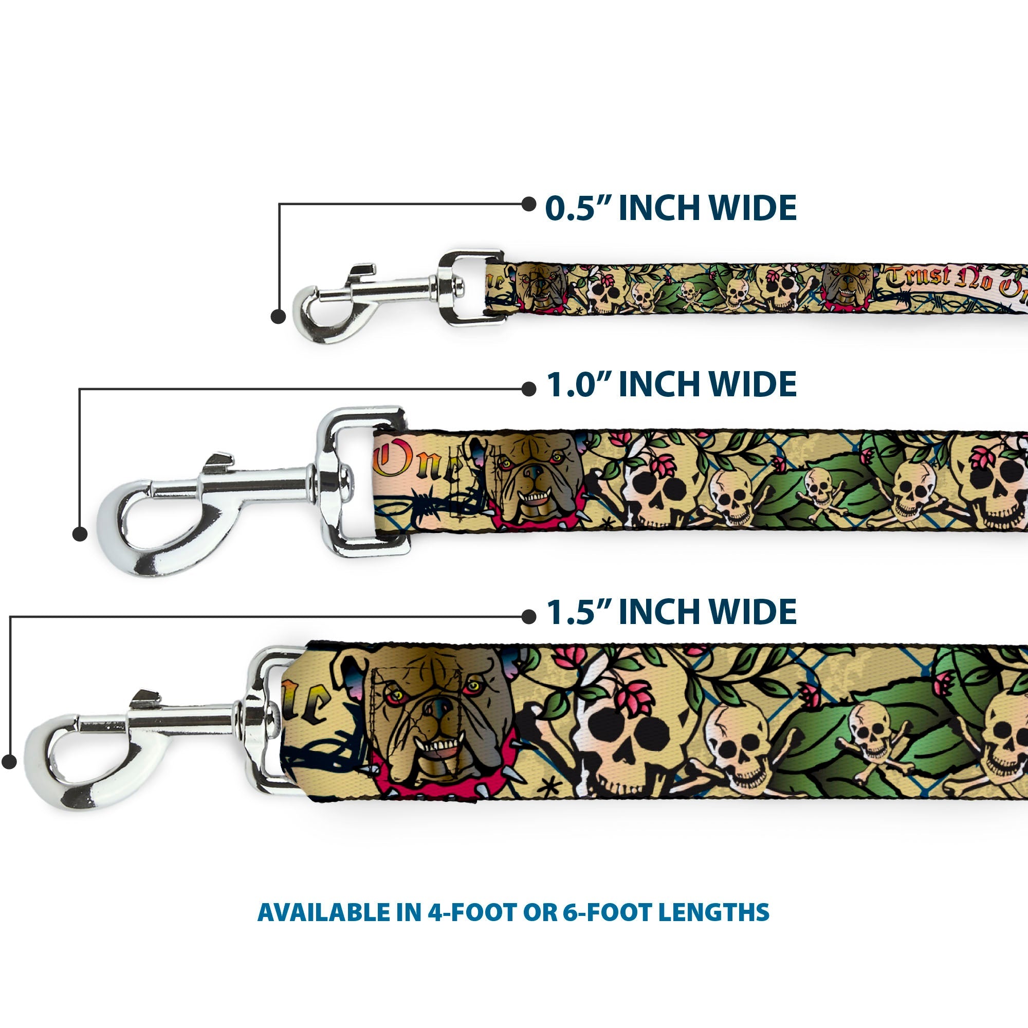 Dog Leash - Trust No One Tan