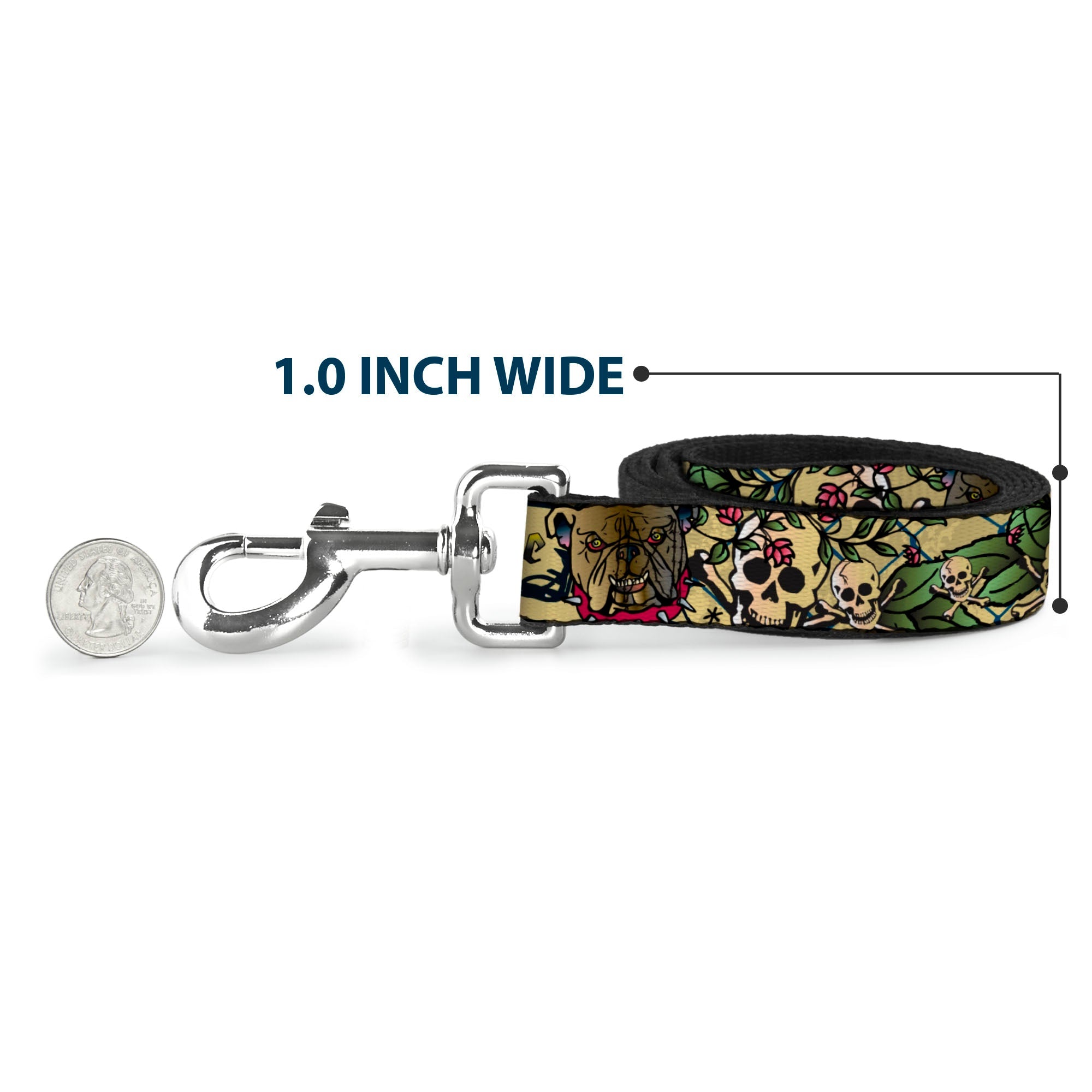 Dog Leash - Trust No One Tan