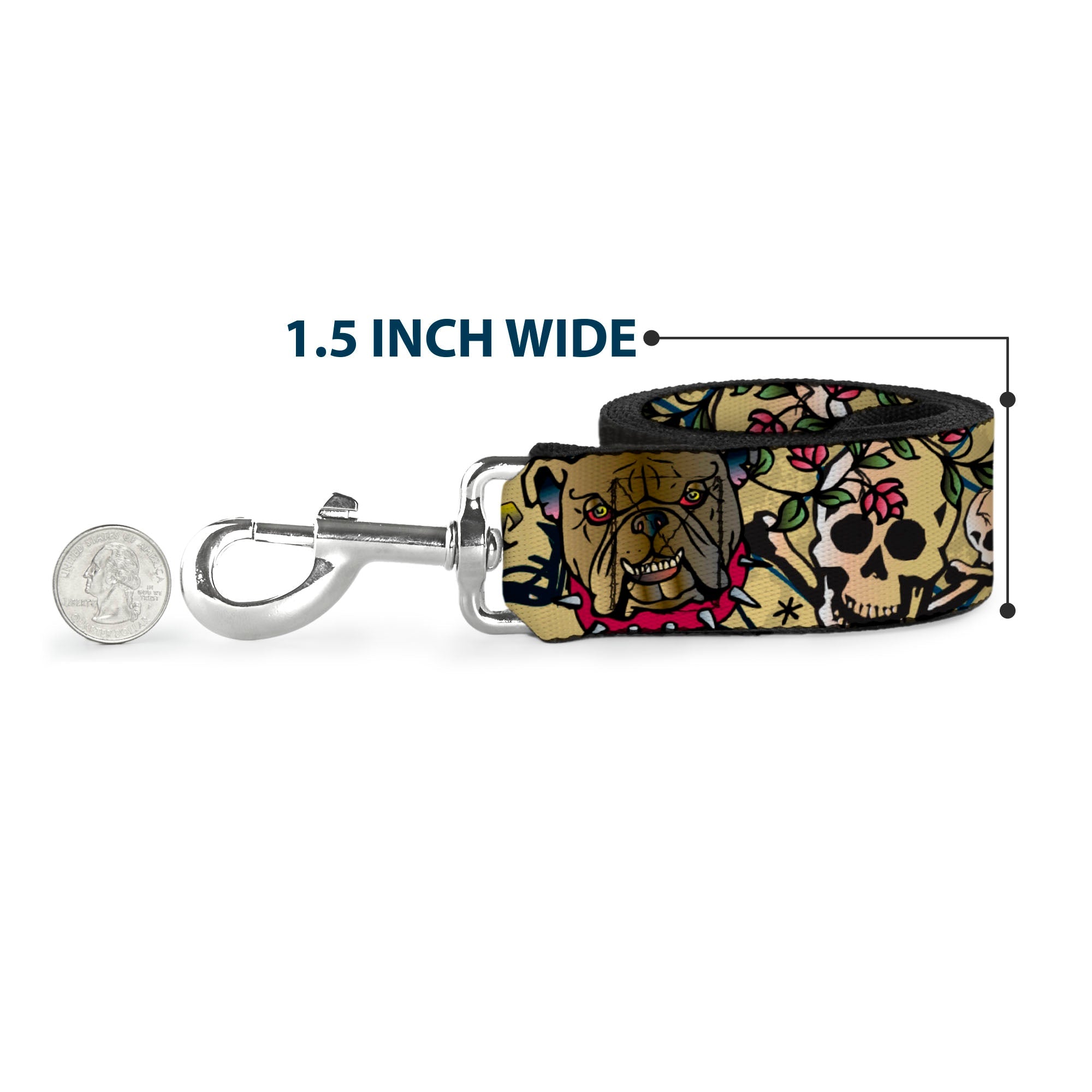 Dog Leash - Trust No One Tan