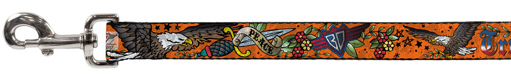 Dog Leash - Truth and Justice Orange