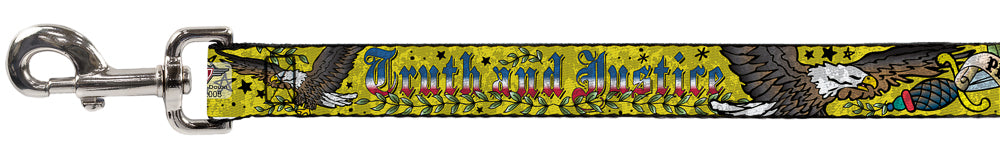 Dog Leash - Truth and Justice Yellow