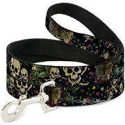 Dog Leash - Trust No One CLOSE-UP Black