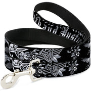 Dog Leash - Truth and Justice Black/White