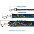 Load image into Gallery viewer, Dog Leash - Truth and Justice CLOSE-UP Blue
