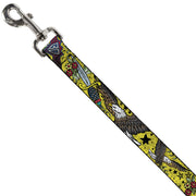 Dog Leash - Truth and Justice CLOSE-UP Yellow