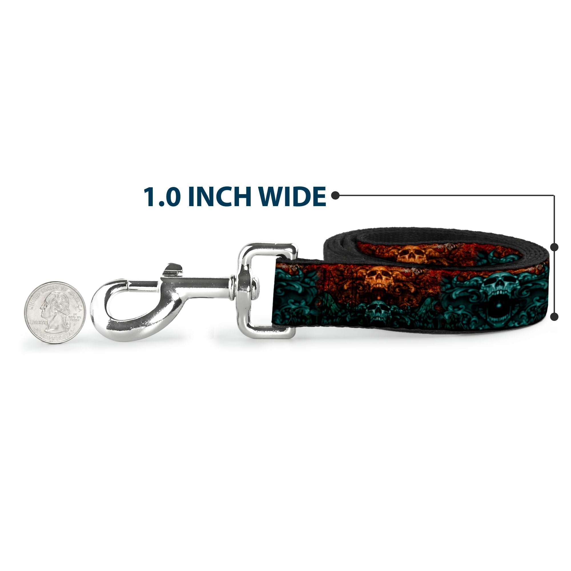 Dog Leash - TJ-Ornament Skull