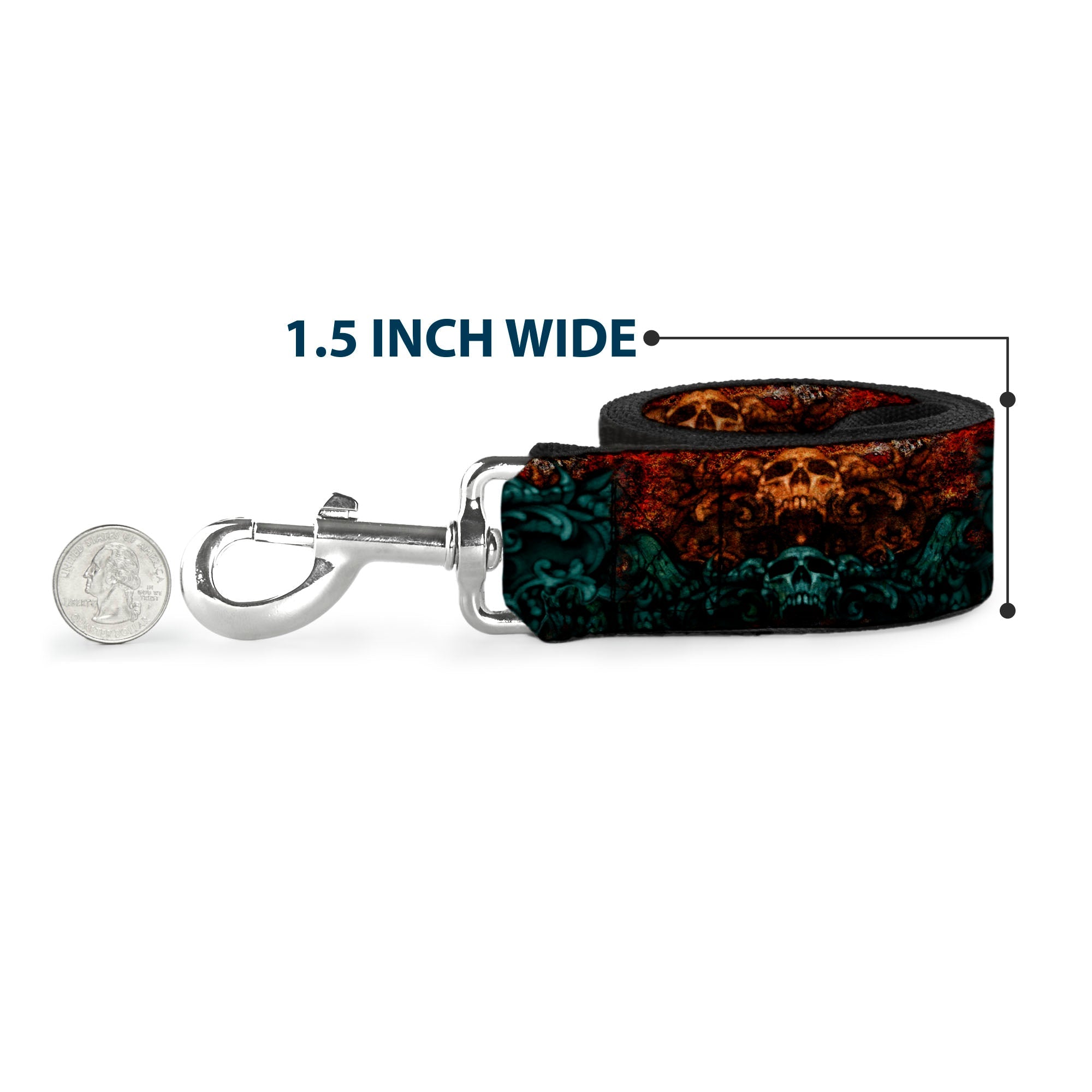 Dog Leash - TJ-Ornament Skull